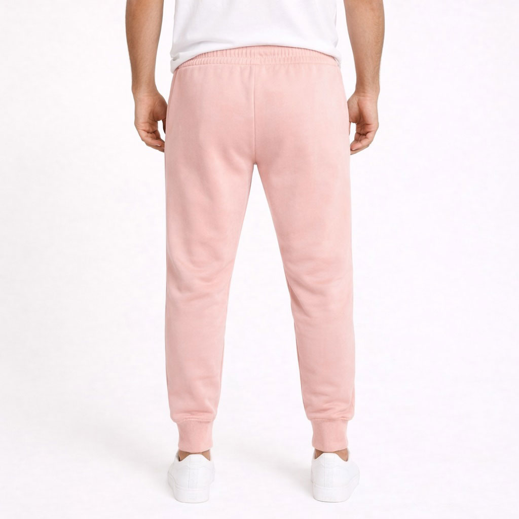 Trainingsbroek Polyester – Pastel Pink / Logo