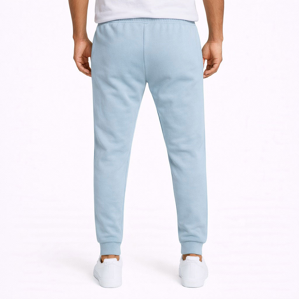 Trainingsbroek Fleece WHITE LOGO - Babyblauw