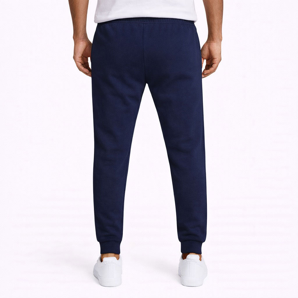 Trainingsbroek Fleece WHITE LOGO - Marineblauw