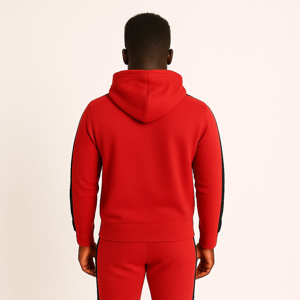 Tracksuit Stripe Rood/Zwart