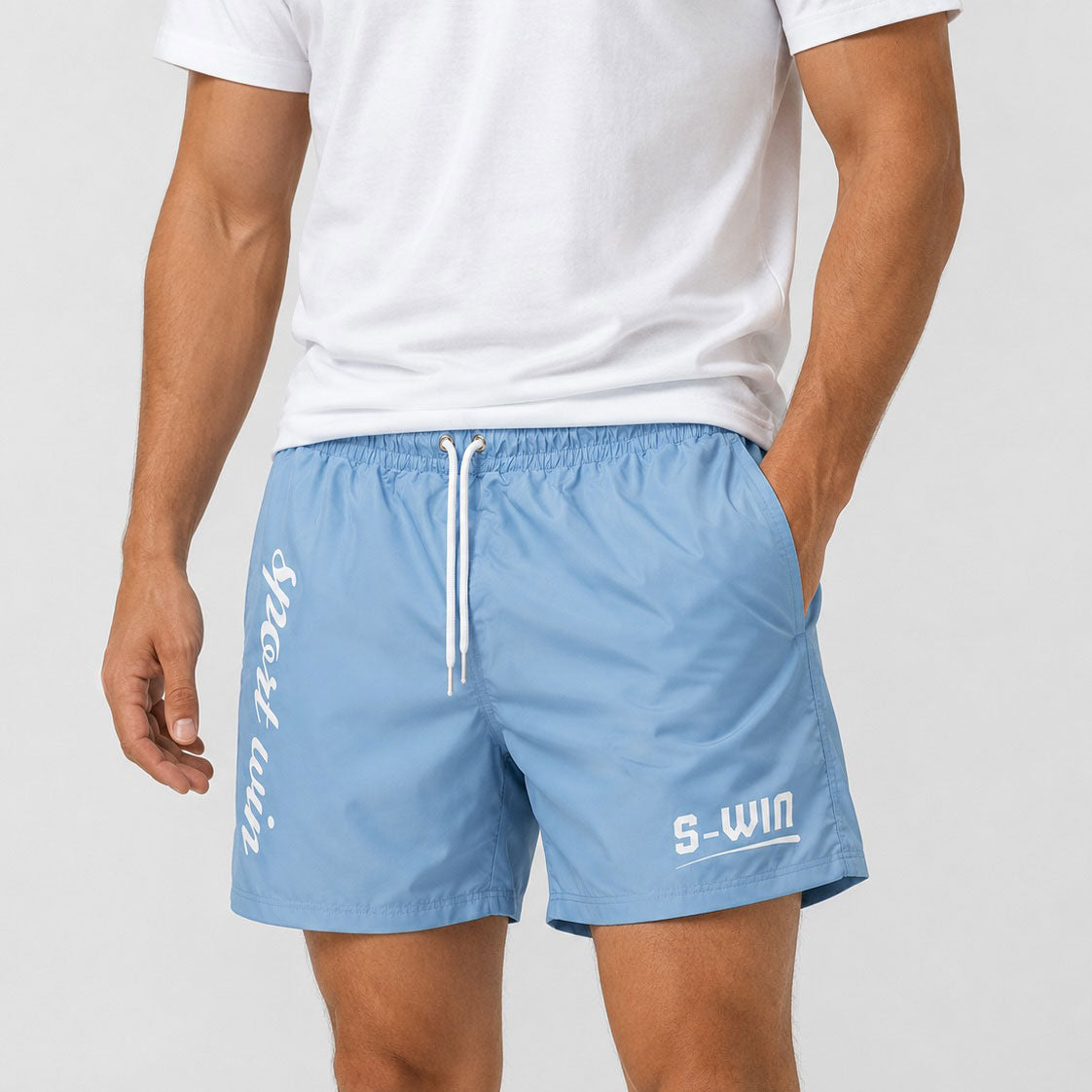 S-WIN Swim Shorts – Sky Blue