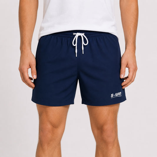 S-WIN Navy Blue Performance Shorts