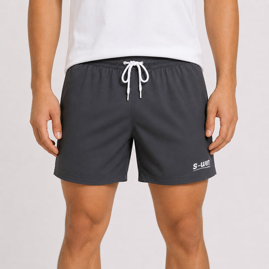 S-WIN Charcoal Grey Performance Shorts