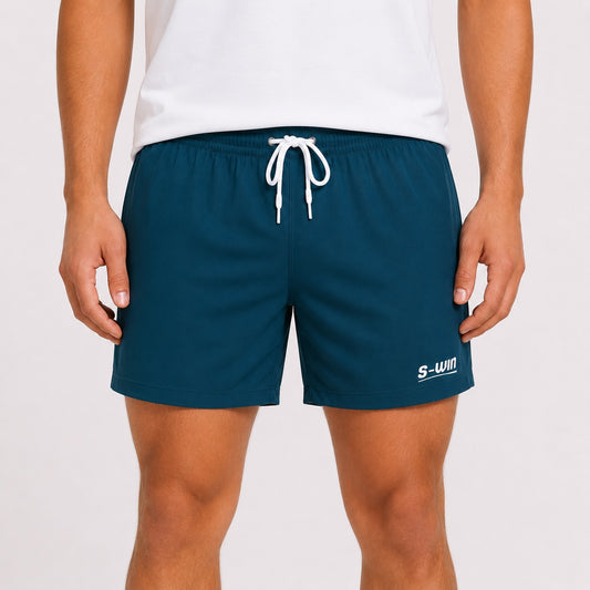 S-WIN Deep Teal Performance Shorts
