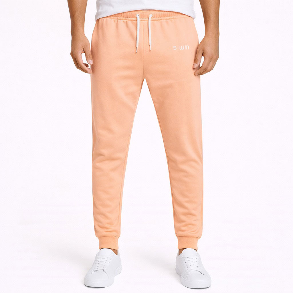 Trainingsbroek Fleece WHITE LOGO - Peach
