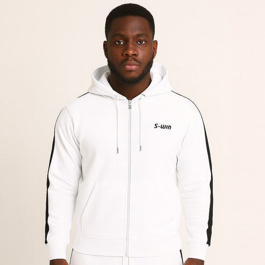 Trainingsjas Stripe - Wit/Zwart