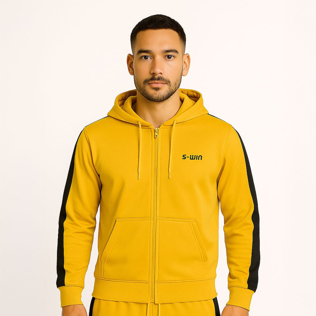 Trainingsjas Stripe - Geel/Zwart