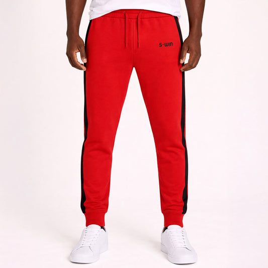 Trainingsbroek Stripe - Rood/Zwart