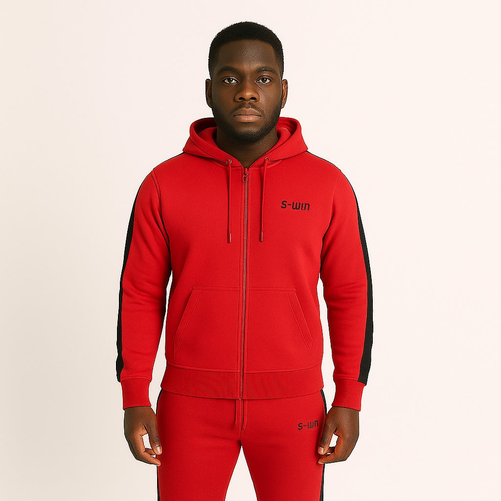Tracksuit Stripe Rood/Zwart